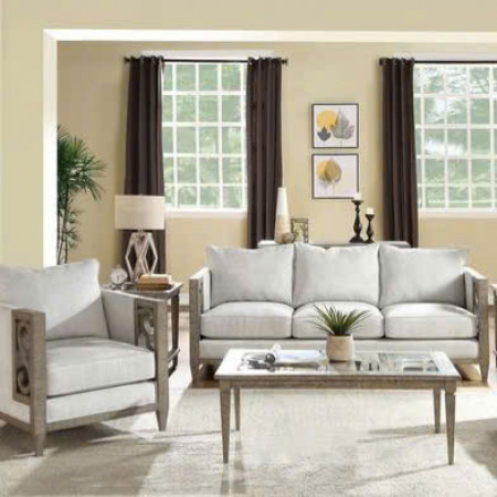 ACM-855 : Bàn Sofa Mặt Kính Cường Lực, Giả Cổ